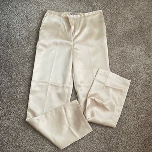 Silky cream pants